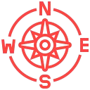 Partes básicas de una brújula de placa base